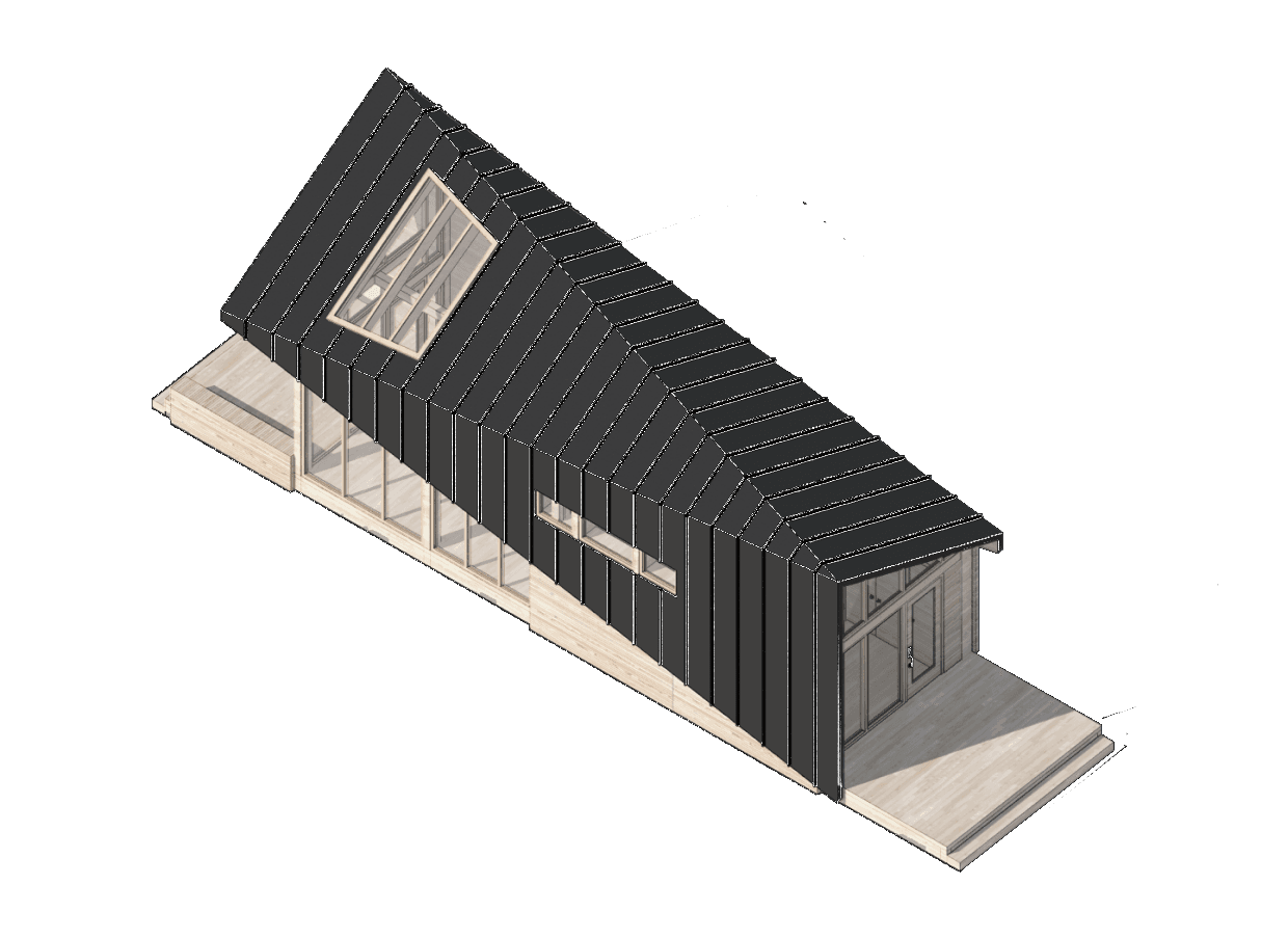 Minka exterior render, isometric cutout
