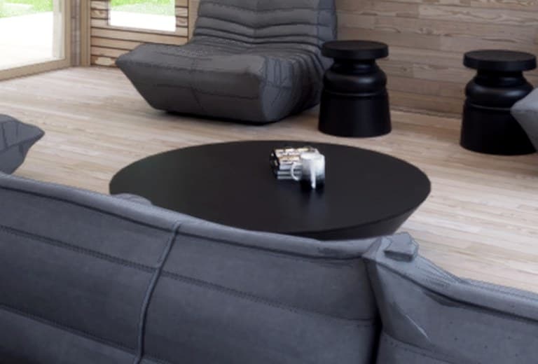 Oval Low Table