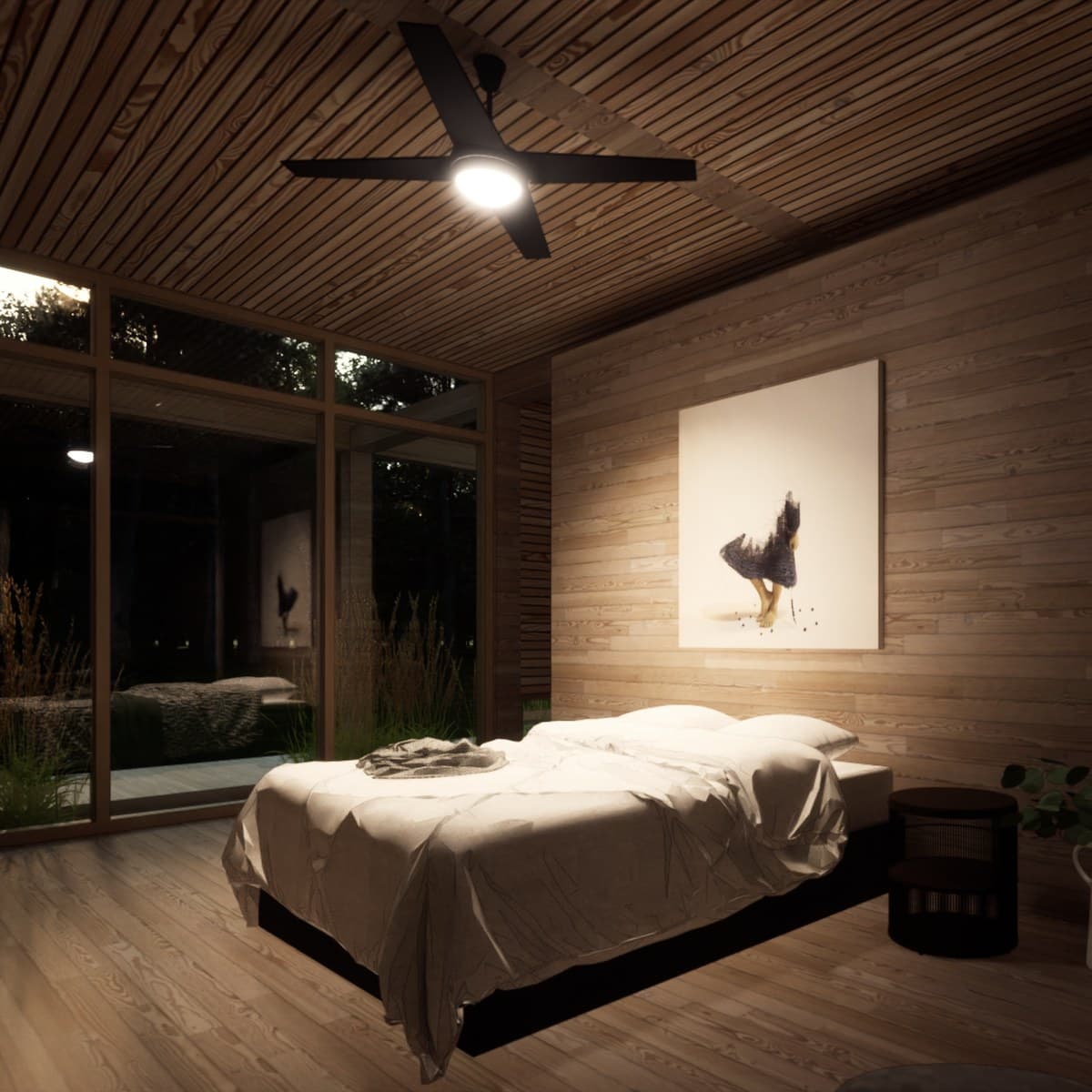 Platform Bed, DOMO · Bedroom