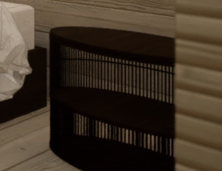 Slatted Drum Stool
