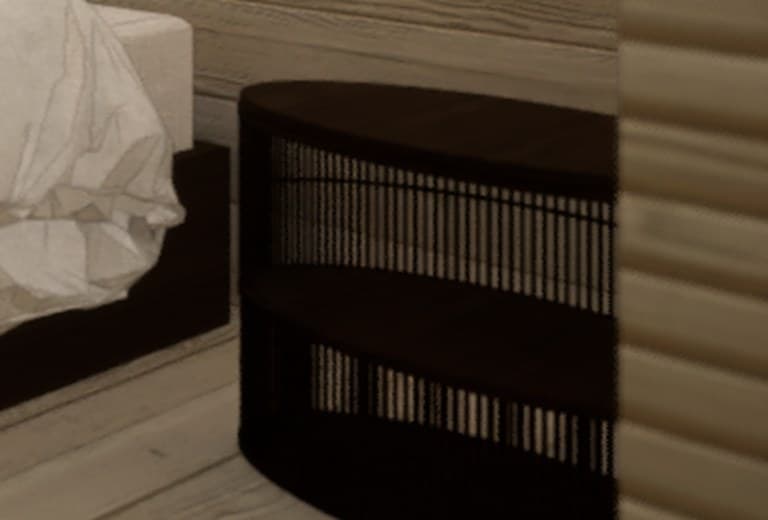 Slatted Drum Stool