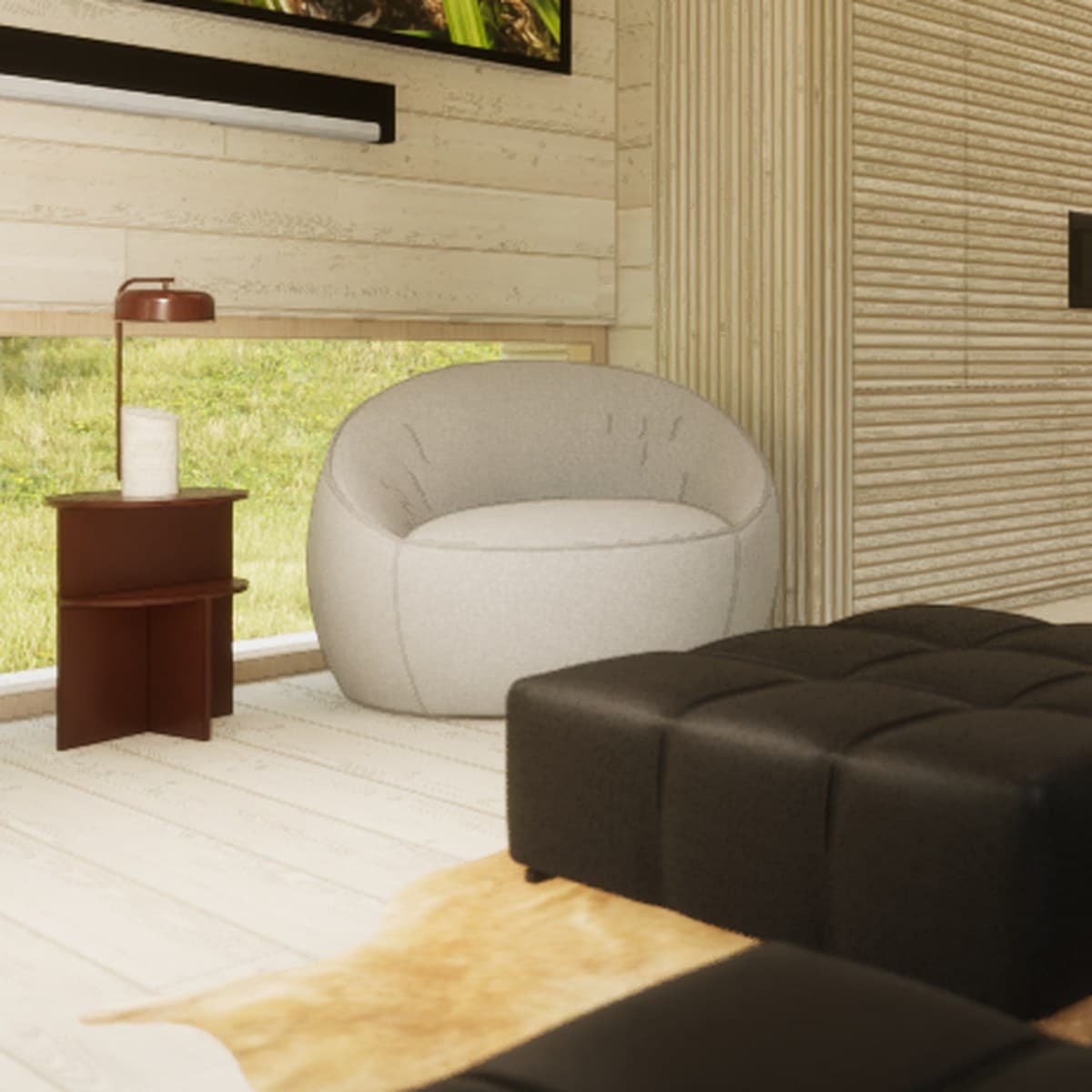 Swivel Lounge Chair, MINKA · Living Room