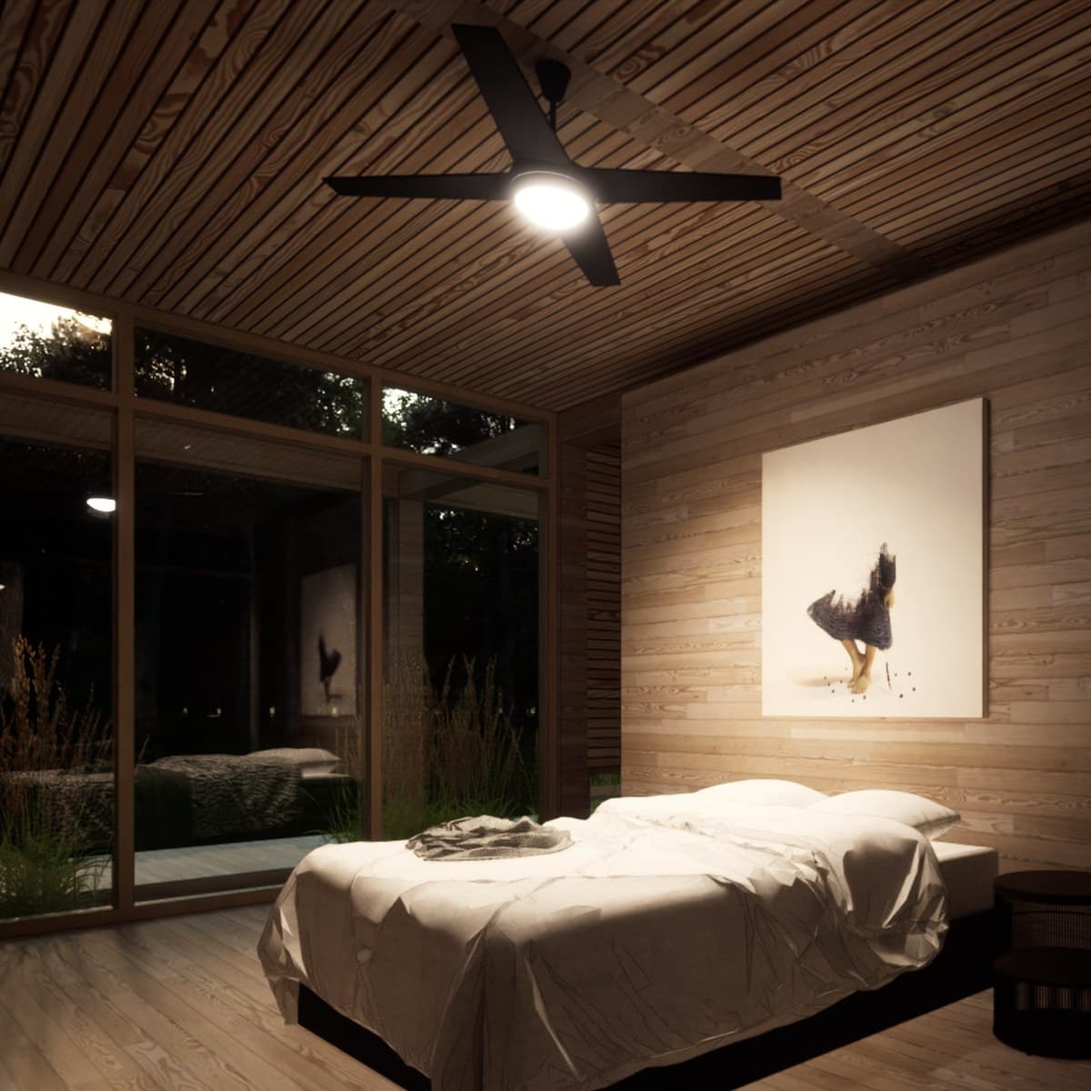 Three-Blade Fan, DOMO · Bedroom